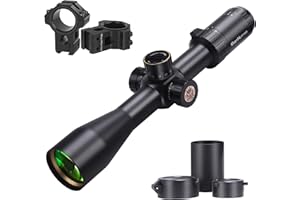 WestHunter Optics HD 4-16x44 FFP Riflescope, 30 mm Tube First Focal Plane Wide Field of View 1/10 MIL Shooting Hunting Scope