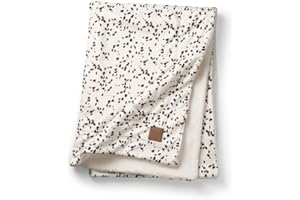 Elodie Details Couverture Polaire Bébé en Pearl Velvet Oeko-Tex Extra Doux 75 x 100 cm - Dalmatian Dots