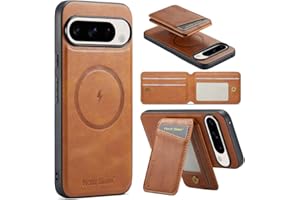 Altartar Funda magnética para Google Pixel 9 Pro XL con compartimento para tarjetas, cartera magnética para tarjetas de crédito con soporte, piel resistente a los golpes, funda protectora para Google