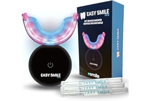 ESMILE - Kit Sbiancante Denti Professionale con Lampada LED - Elimina le Macchie in 16 Minuti - Sicuro per lo Smalto