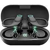 pendali Bluetooth Kopfhörer Sport, Bluetooth 5.1 Kopfhörer Kabellos, IPX7 Wasserdicht HiFi Stereo Sound Ohrhörer mit HD Mikro
