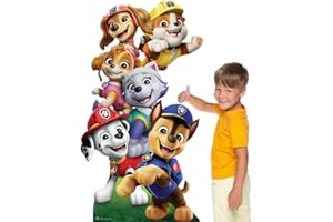 Star Cutouts SC4602 Paw Patrol Group Shot Cardboard Cut Out 164cm | Official Paw Patrol Birthday Decoration | Party, Playroom & Kids Room Display