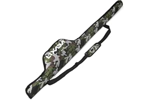 Lixada Borsa per canna da pesca portatile pieghevole da 55 pollici (mimetica)