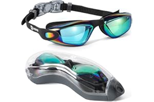 RIOROO Occhialini da Nuoto Bambini, Occhialini Nuoto Anti-Appannamento per Bambini,Occhialini Piscina con Protezione UV,Guarnizioni in Silicone, Ragazzo e Ragazza da 6 a 14 Anni