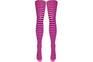 Silver Legs Women's Adult Orange Striped Tights One Size Fits All