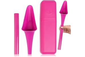 SHEWEE Flexi + Case Female Urinal – Made in the UK – Reusable & Portable Urination Device. Festival, Camping, Car, Hiking Essentials for Women. Stand to Pee Device W/Travel Case and Extension Pipe