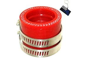 STONEDER Adaptador de colector de admisión de carburador rojo de 30 mm