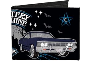 Buckle-Down Portfel męski, Scooby Doo Supernatural, 10 cm x 8,9 cm, Scooby Doo Supernatural, 4.0" x 3.5"