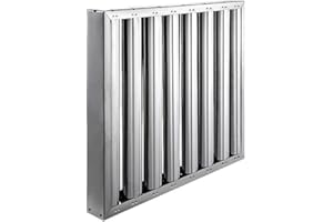 QUICKWARE Filtro REFORZADO AISI 304 para Campana de Cocina Industrial de Lama Acero Inoxidable | Medidas ( 490x490x48mm ) | Filtro de Lama en Acero Inoxidable AISI304 Campanas Hostelería | Colocación Simple