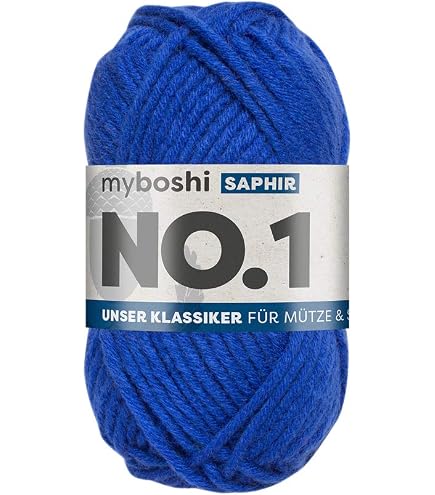 Myboshi No.1 Wolle – Schnellstrickgarn Für Mützen & Schals, 70% Polyacryl/30% Merino, 50g Knäuel