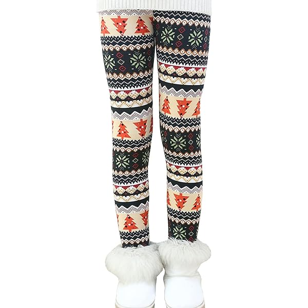 Leggings Hiver Fille – Doublure Polaire Épaisse, Imprimé Lapin, Chauds Et Doux