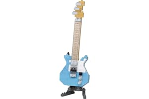 Nanoblock - NBC-346 - Electric Guitar Pastel Blue Multicolore
