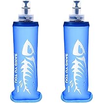 500ml Flasque à Eau Pliable Set De 2, Flasque à Eau Pliable TPU Soft