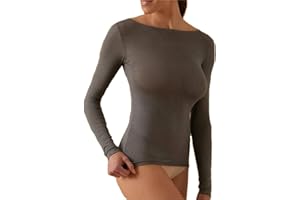 JADEA Maglia Donna in Modal e Cashmere Scollo a Barca, Comoda e Avvolgente