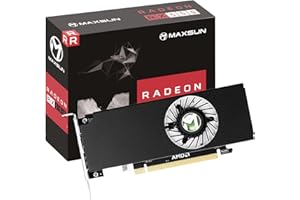 maxsun Scheda Video AMD Radeon RX 550 Basso Profilo 4GB GDDR5 sff Computer PC Gaming Video Scheda grafica GPU 128-Bit DirectX 12 PCI Express X16 3.0, HDMI, DisplayPort