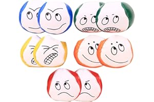 Awonlate Bolas de Malabarismo, 10PCS Pelotas de Malabares para Principiantes, Juegos de Pelota para lanzar Pelotas de Circo, para Principiantes Niños Adultos Multicolor