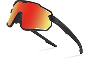 Aullwyr Lunette de Vitesse Cyclisme P-V Lunettes de Soleil Homme Polarisées Lunette Vélo Moto Sport Ski la Course Conduite pour Homme Femme Protection UV400