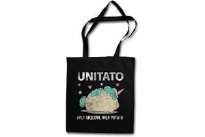 UNITATO Hipster Bag – enhörning potatis enhörning regnbåge regnbåge potatis rolig komedi alfen älva älva häst häst regnbåge p