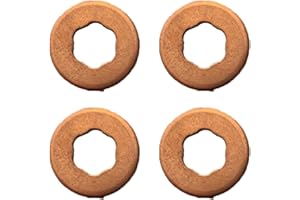 (Lot de 4) Rondelle Joint Injecteur en Cuivre compatible pour LOGAN SANDERO CLIO ESPACE KANGOO LAGUNA MASTER MEGANE SCENIC THALIA 1.5 1.9 2.0 2.2 2.5 DCI - 7703062072