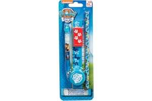 Sambro PWP-6133 Schreibset Paw Patrol mit Kugelschreiber, Lineal, Bleistift, Spitzer, Radierer, 5 teilig, bunt