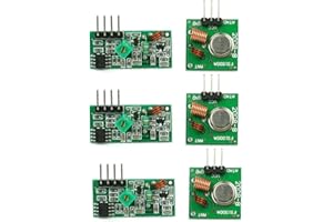 Aihasd 3 Stck 433mhz Sender Und Receiver Superregeneration Wireless Transmitter Modul