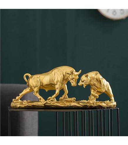 YORISMAL Gouden Zittende Leeuw Decoratie, Kantoor Entree Woonkamer Huis Bureau Decoratie, Dierenhars Handwerk Leeuw Beeldje, Mannen Hars Sculptuur