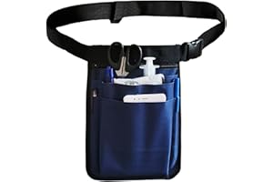 UXCELLMO Krankenschwester-Organizer, Gürteltasche, Hüfttasche, Tasche für medizinische Scheren, Pflege-Set, Werkzeug (dunkelblau)