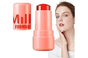 YOUNGWIER Milk Jelly Blush | Jelly Tint Blush | Cooling Water Jelly Tint | Milk Blush Stick Für Augen, Lippen & Wangen | Natural Long-Lasting Multi Use Makeup Blush Stick 5g