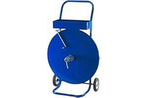 KK VERPACKUNGEN 1 x distributeur pour feuillard PET et PP pour diamètres de mandrin 200 280 et 406 mm distributeur mobile