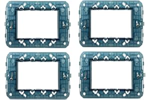 ZOREI Supporto Compatibile Con Vimar Arke, Supporto Per Placche (4, 4 Moduli/Posti)