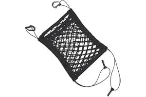 YOFADCI Filet de Rangement pour Siège Auto, Trois Couches Doubles Poches Filets de Rangement, Filet de Rangement pour Siège de Voiture Avant, Conçu pour Empêcher Animaux et Enfants de Déranger 25X30cm