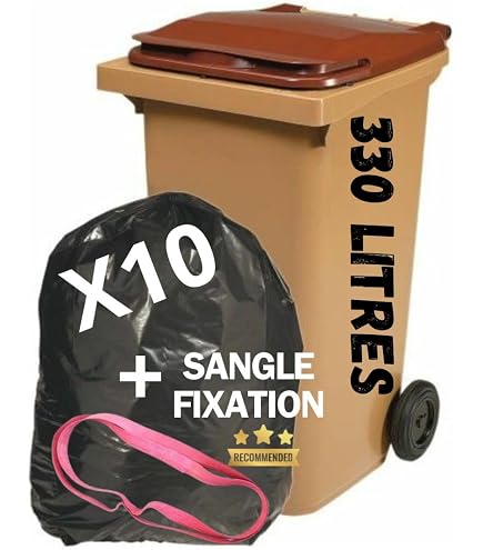 Sacs Poubelle Résistants 100 L - 29 X 34 Pouces - Noir - Usage Cuisine Et Déchets Ménagers Lourds