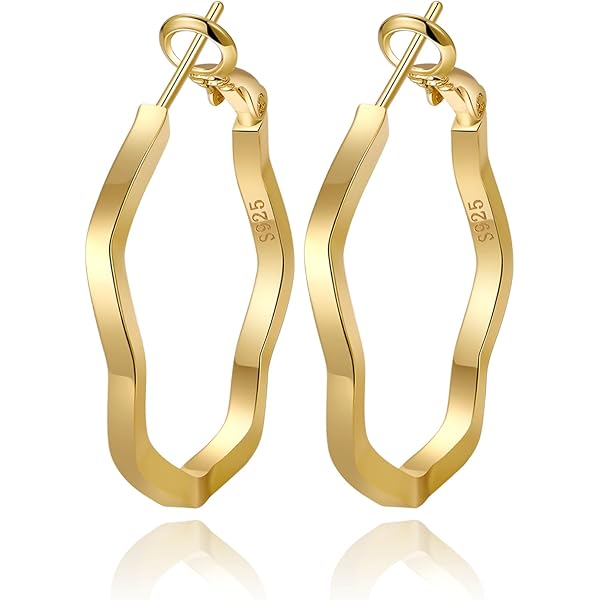 AURSTORE Creolen voor dames van roestvrij staal, grote ring, modieus, sieraden, geschenken voor vrouwen, 50mm, Roestvrij staal, Geen edelsteen