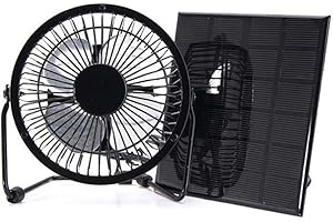 NUZAMAS 3W 6V Solar Panel Fan for Motorhome Caravan House