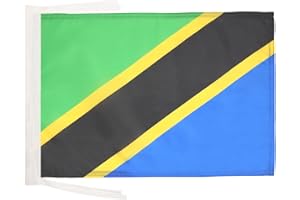 AZ FLAG Bandera de Tanzania 45x30cm - BANDERINA TANZANA 30 x 45 cm cordeles
