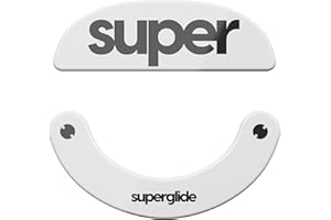 PULSAR GAMING GEARS Superglide2 - New Controllable Speed Textured Surface Smoothest Mouse Feet Skates Made with Durable Strong Glass for Pulsar X2 Series Wireless Gaming Mouse [White]
