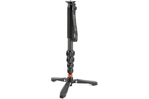 3 Legged Thing Legends Alana Carbon Fibre Monopod Kit - Travel-Friendly Camera Monopod for Professional Photographers & Videographers (ALANAKITDARK)