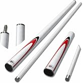 Leyaton Bilardo İstakası, 9.5mm İpucu, 57 in&ccedil;, 1/2-pc Merkezi Eklemli, Karbon, Beyaz