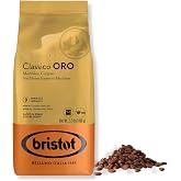 Bristot Classico Oro &Ccedil;ekirdek Kahve 1 kg &ndash; İtalyan Espresso &Ccedil;ekirdeği &ndash; Orta Kavrulmuş, D&uuml;ş&uuml;k Asidite &ndash; &Ccedil;ikolata, Malt ve Cev