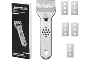 XNSHUN Ceranfeldschaber Eiskratzer Reinigungsschaber Küchenschaber, Kochfeldschaber Aus Edelstahl Für Cerankochfeld Reiniger Für Induktionskochfeld & Glaskeramik Glaskeramik Reiniger