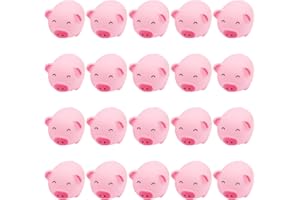 Falafoty 20PCS Juguetes De Baño De Cerdo De Goma, Juguetes De Cerdo Chirriantes Juguetes De Bañera Juguetes Flotantes Chirriantes para Baby Shower, Apretar Cerdo Juegos De Agua Baño Piscina Juguete