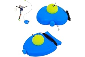 mengger Tennis Trainer, 2 Pieces Tennis Trainer Elastic Band Tennis Ball Trainer Tennis Baseboard with Cord Tennis Trainer Training Tool Training Exercise Balls