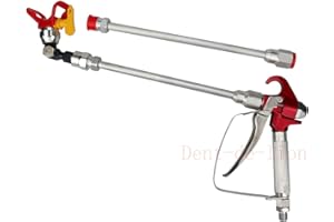 DENT-DE-LION Airless Pistola ad alta pressione + ugello sedile +2 x 30 cm asta estensione per spruzzatore Airless ugello prolunga pistola vernice