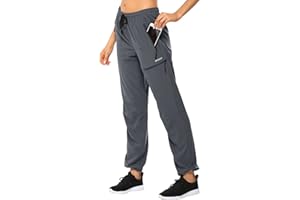 MOCOLY Pantalon Randonnée Femme Léger à Séchage Rapide Imperméable en Plein Air Pantalon Montagne Pantalon Sport Cargo Extensible Pantalon Travail Pantalon Chasse avec Poche Zippée UPF 50