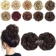 Akashkrishna Natural Hair Messy Bun | Brown Messy Hair Juda Bun | Fashion Hair Extension | Pack of 2