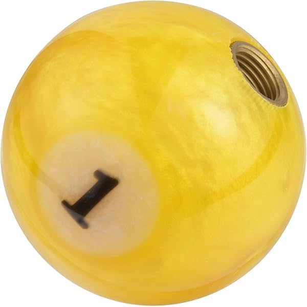 thumbnail image 2 of JDM Style 54mm Pearl Orange Round Ball Shift Knob - Universal Manual Gear Knob 2 of 6