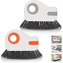 Spazzola Per Pulizia Scanalature 2 In 1 - Per Finestre, Porte Scorrevoli E Angoli, Multifunzionale - Foto 5