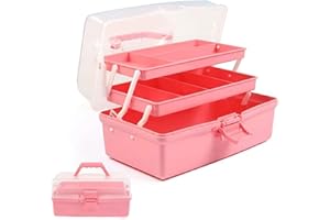 Ant Warrior Caja de medicamentos, Medicine box, Caja Organizadora para Medicina portátil, con 2 capas,con asa, medicinbox, para hogar al aire libre