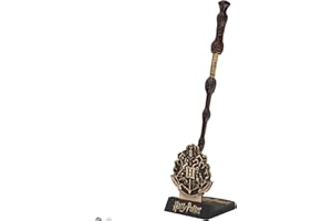 Cinereplicas Harry Potter - Penna bacchetta Albus Silente con supporto e segnalibro lenticolare - Licenza ufficiale