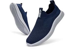 MrToNo Slip On Sneakersy męskie i damskie, buty sportowe, do fitnessu, hali sportowej, buty rekreacyjne, oddychające, lekkie buty do biegania po ulicy, wygodne buty do biegania na świeżym powietrzu